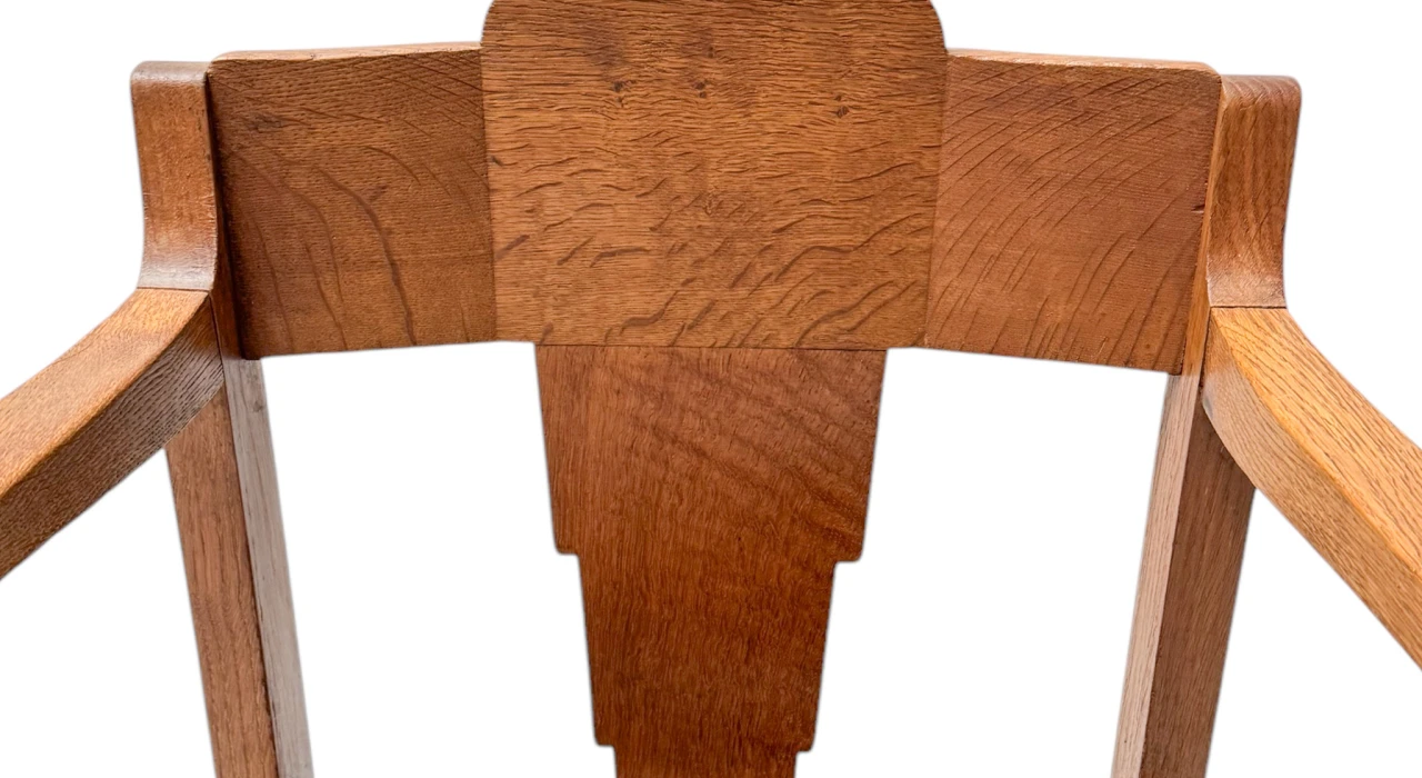 Two Art Deco Amsterdamse School Armchairs, by Frits Spanjaard, 1920s